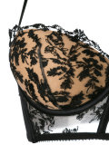lace contrast bra