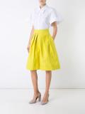front pleat shorts