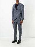 two-piece check suit
