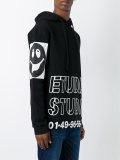 logo print hoodie