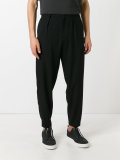 pleat detail tailored trousers