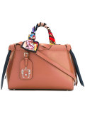 scarf handled tote bag