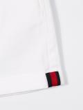 Web detail denim shorts