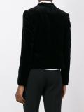 cropped velvet blazer