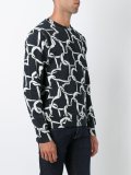 heart print sweatshirt