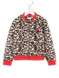 leopard print bomber jacket