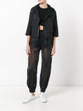 cropped sleeves jacket 