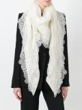 lace trim scarf