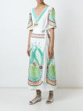 'Arabelle'刺绣裹身连衣裙