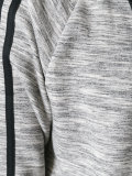 striped sleeves hoodie