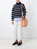 striped turtle neck sweater