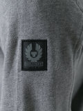 zip-front hooded sweatshirt
