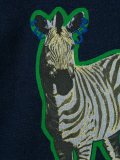 'Saphire' zebra print sweatshirt dress