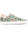 leopard pattern sequinned sneakers