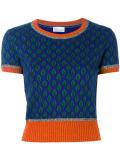 leaf pattern knitted top