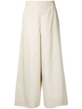 wide-leg cropped trousers