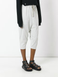 drawstring cropped sweatpants
