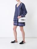 Keffiyeh jacquard V-neck dress