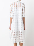 sheer shirt dress
