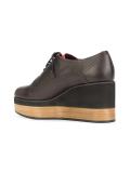 wedge lace-up shoes