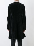 lamb fur flared coat 