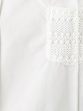 macramé detail cropped T-shirt