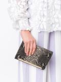snakeskin effect clutch 