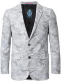 camouflage single breasted blazer