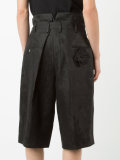 belted cropped trousers
