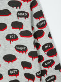 speech bubble print sweatshirt