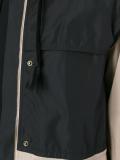 buttoned hooded coat