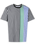 stripe checkered T-shirt