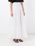 pleated maxi skirt
