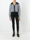 perforated detail skinny jeans