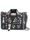 mirror embellished Biker shoulder bag