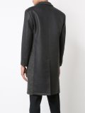 contrast sleeve knitted coat