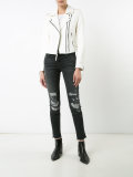 cropped biker jacket