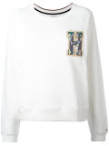 appliqué H sweatshirt