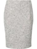 patterned pencil skirt