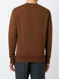 textured logo sweatshirt