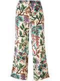 printed cropped trousers 