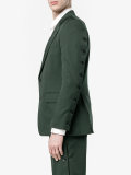 buttoned suit jacket