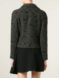 appliqué polka dot jacket