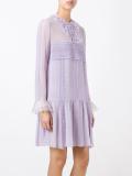 macramé detail sheer dress