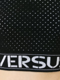 logo sheer cropped top