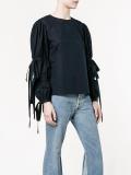 tie-sleeve top