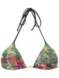floral print triangle bikini top