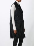 fur hem vest 