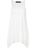 distressed sleeveless top