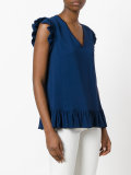 frill trim top